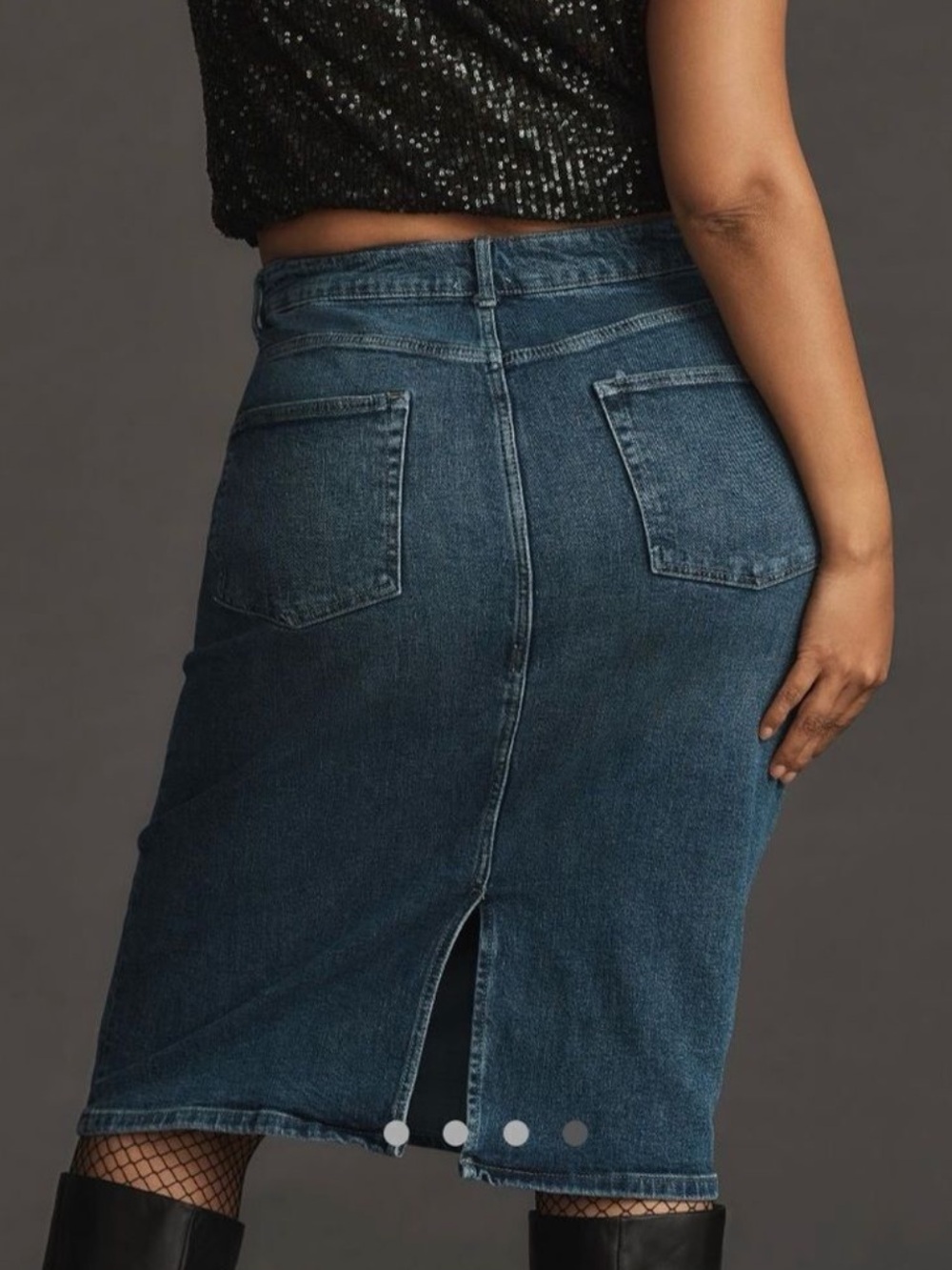 Anthropologie | Pilcro Denim Pencil Skirt Color: Denim size 4 - Picture 2 of 11